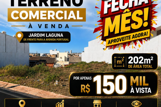 Terreno à venda - 202m² - Jardim Laguna, Umuarama-PR